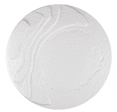 Порцеланова чиния - плато METEOR 36 см, бял цвят