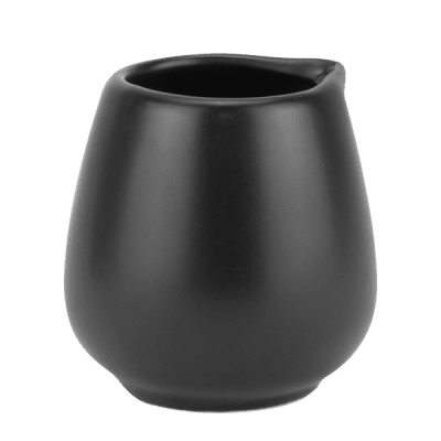 Порцеланова каничка за мляко 200 мл, черен цвят, VISION BLACK MATT