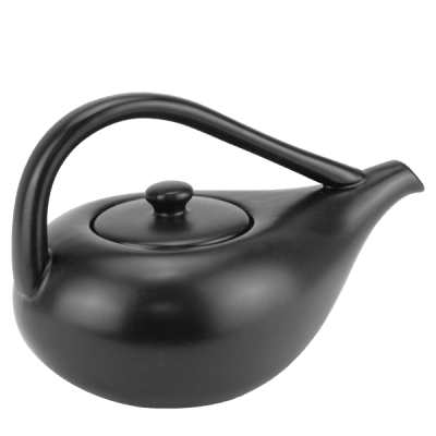 Порцеланов чайник 650 мл, черен цвят, VISION BLACK MATT