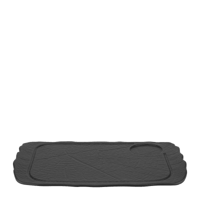 Порцеланово плато за презентация 35 x 24 см WILLOW BLACK, черен цвят