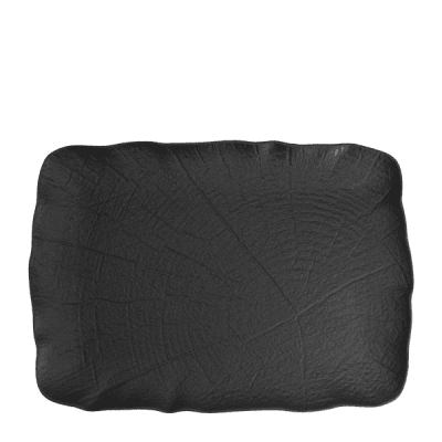 Порцеланово плато 33 x 23 см WILLOW BLACK, черен цвят