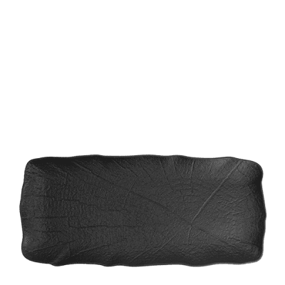Порцеланово плато 34 x 15 см WILLOW BLACK, черен цвят