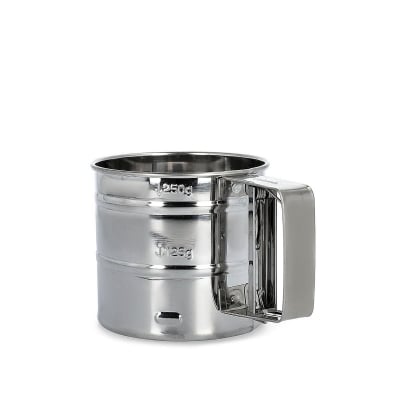 Сито за брашно и пудра захар с механизъм за пресяване EASY BAKE, 10 см, HOMLA Полша