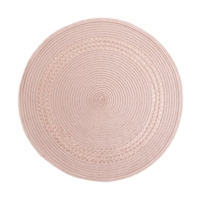 Кръгла подложка за хранене 38 см TRINA, розов цвят, HOMLA Полша