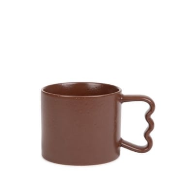 Порцеланова чаша за кафе и чай 350 мл KREMA, цвят шоколад, HOMLA Полша