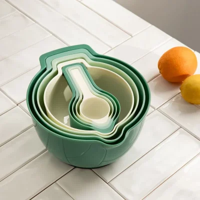 Комплект купи за бъркане с мерителни лъжички 8 части EASY COOK, HOMLA Полша