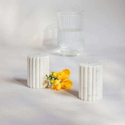 Мраморни солница и пиперница MARBLE STRIPES, HOMLA Полша