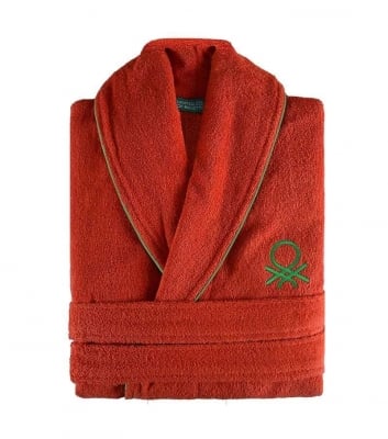 Халат за баня Neutral L/XL, червен цвят, United Colors Of Benetton