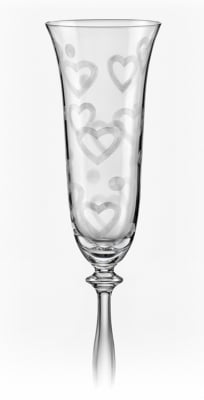 Ритуални чаши Сърца 190 мл - 2 броя, Bohemia Crystalex