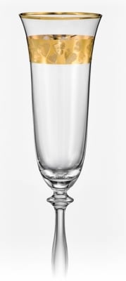 Ритуални чаши Златни сърца 190 мл - 2 броя, Bohemia Crystalex