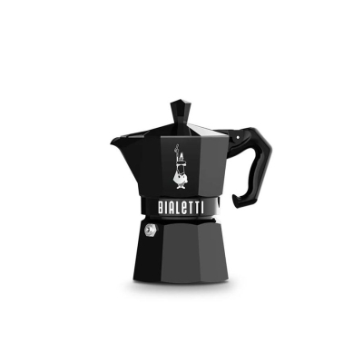 Кафеварка за 3 кафета Moka Exclusive, черна, Bialetti Италия