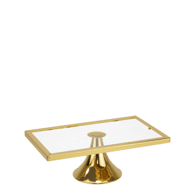 Правоъгълна стойка за блок маса 20 x 30 x h 10 см, WICKED GOLD