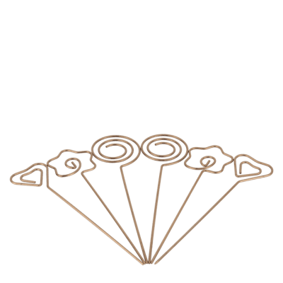 Метални шишчета за хапки ROSE GOLD, 6 броя