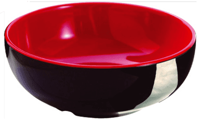Меламинова купа за ориз 18 см SHIBUI, черен цвят