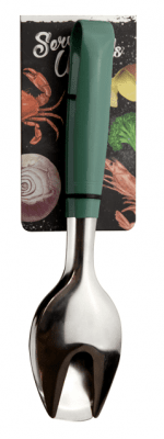 Щипка за сервиране с неплъзгащо покритие, цвят тюркоаз