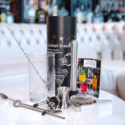 Сет за коктейл 10 части с чаша 700 мл Yarai- SILVER