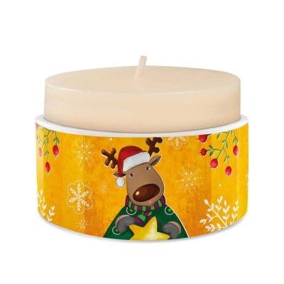 Свещник Egan Christmas, северен елен 8х4 см, порцелан