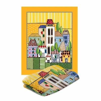 Одеяло 130 x 160 см Paese Mio - жълто, полиестер, Egan Италия