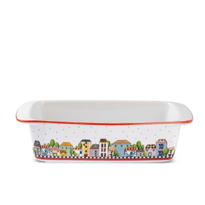 Порцеланова форма за кекс 29 x 12 x 8,5 см, червена - Plumcake Paese Mio, Egan Италия