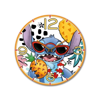 Стенен часовник Disney Stitch 35 см, бял цвят, EGAN Италия