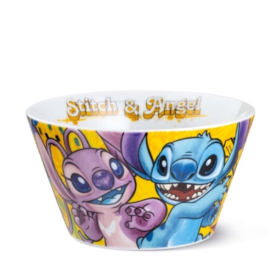 Порцеланова купа за закуска 550 мл Disney Stitch & Angel, Egan Италия
