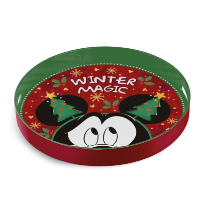 Табла за сервиране 32 см Disney Winter Magic Мики Маус 32 см PP, EGAN Италия