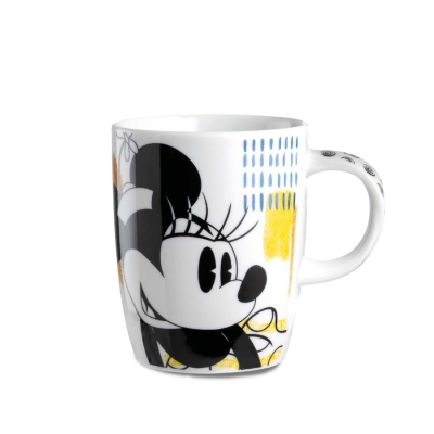 Порцеланова чаша 420 мл Minnie Mouse Enjoy, жълта, EGAN Италия