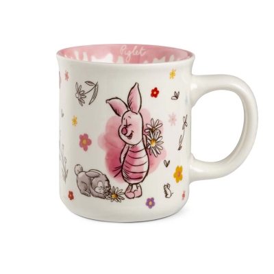 Порцеланова чаша за чай 370 мл Disney Winnie the Pooh - Прасчо, EGAN Италия