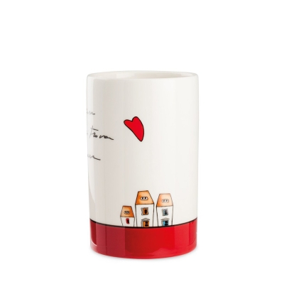 Поставка за прибори 16 см Le Casette - червена, Egan Италия