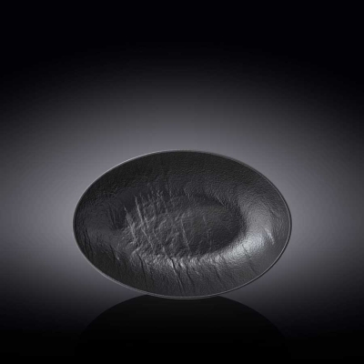 Порцеланова овална купа 25 x 16.5 x h6 см SlateStone Black, WILMAX Англия