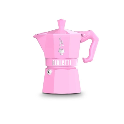 Кафеварка за 6 кафета Moka Exclusive, розова, Bialetti Италия