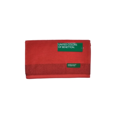 Кърпа за баня 30 х 50 см Rainbow - червен цвят, United Colors of Benetton