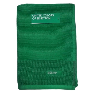 Кърпа за баня 70 х 140 см Rainbow - зелен цвят, United Colors of Benetton