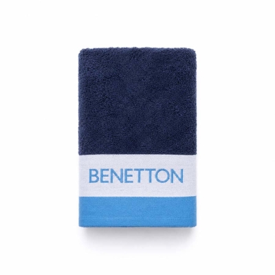 Кърпа за баня 30 х 50 см, син цвят, United Colors Of Benetton