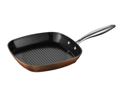 Грил тиган от кован алуминий 28 х 28 см Copper Luxe, Cheffino 