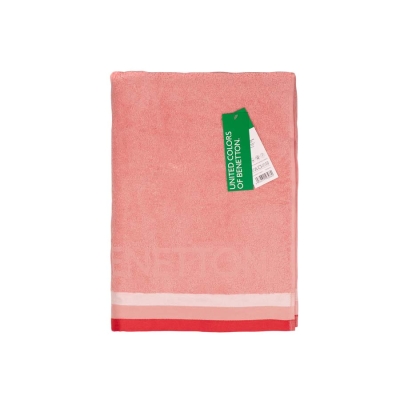 Плажна кърпа 90 х 160 см, розов цвят, United Colors of Benetton