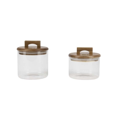 Комплект 2 броя стъклени буркани 350/500 мл Coffee&Tea Lovers, Bergner Австрия