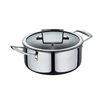 Тенджера с капак 20 х 9 см - неръждаема стомана, Masterpro Legacy