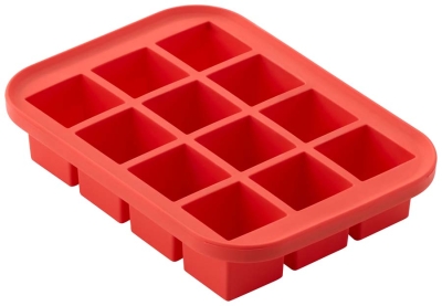Силиконова форма за кубчета лед Silicone, червен цвят, Judge Англия