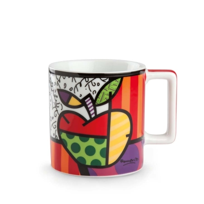 Порцеланова чаша 400 мл Icons - ябълка, Romero Britto