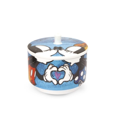 Порцеланова захарница 9 см Disney Love Sweet Love, синя, EGAN Италия
