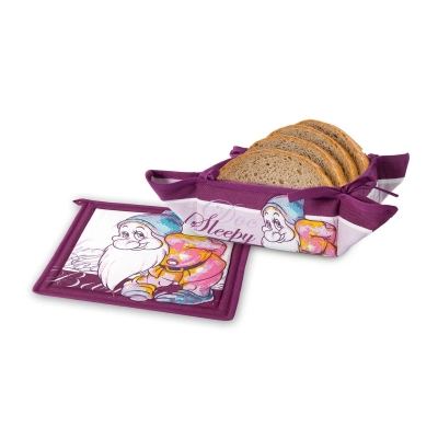 Панер за хляб и подложка за съдове Disney 7-те джуджета Срамежливко, Egan Италия