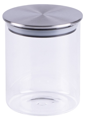 Стъклен буркан с метална капачка 600 мл 