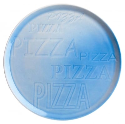 Порцеланова чиния за пица с борд 33 см, син цвят, Tognana Италия