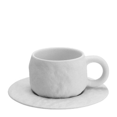 Порцеланова чаша с чинийка за кафе или чай 220 мл, NORTH
