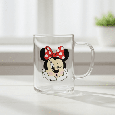 Стъклена детска чаша Мини Маус - 350 мл MUG