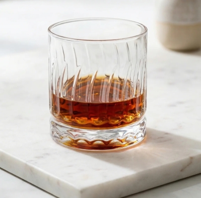 Стъклени чаши за уиски 330 мл WAVE - 6 броя