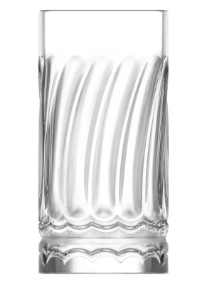 Стъклени чаши за вода 390 мл WAVE - 6 броя