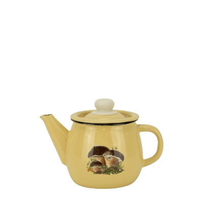 Емайлиран чайник 1 литър, Сметана с гъби