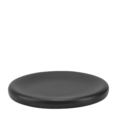 Керамична чиния за презентация Ø 25.4 x h 2.5 см - ATLAS, черен цвят